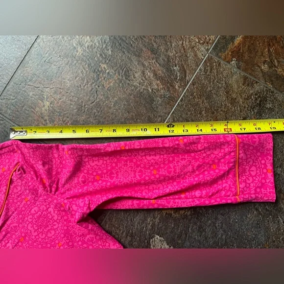 Lands’ End Cerise pink celestial geo tunic swim cover up dress. Size small - Picture 14 of 16